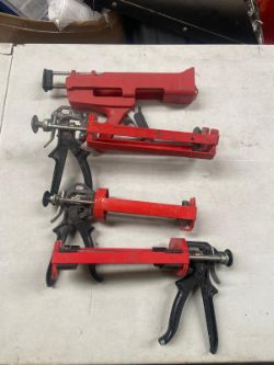 4 X RESIN / MASTIC GUNS