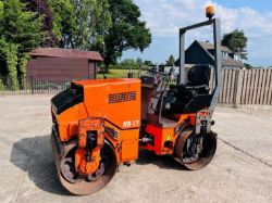 HAM HD12 ROUBLE DRUM ROLLER C/W ROLE BAR