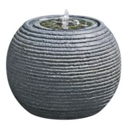 BRAND NEW THE OUTDOOR LIVING COMPANY SOLAR WATER FEATURE DIA. 37 X 30CM ORB