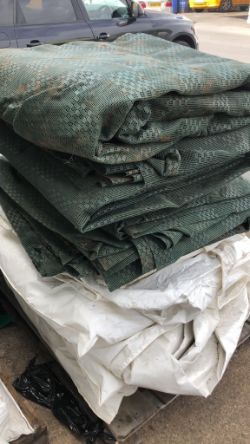 JOB LOT OF EVENT MARQUEES & GROUND SHEET MATS FROM EVENT HIRE LIQUIDATION
