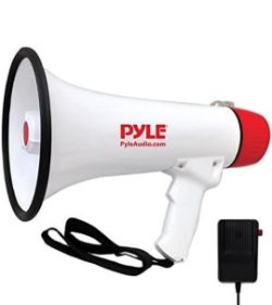 JOBLOT 20 X PYLE 40W MEGAPHONE LOUD HAILER BULLHORN SIREN WITH AUX-IN AND RECORD FUNCTION