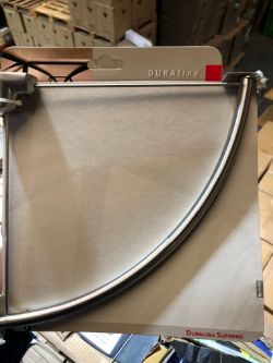 750 X DURALINE STAINLESS STEEL SHELF SUPPORT BRACKETS (24.5CM X 24.5CM) (PALLET LOT) RRP £3575