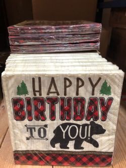 300 X PACKS OF HAPPY BIRTHDAY NAPKINS (PACK OF 16) (13