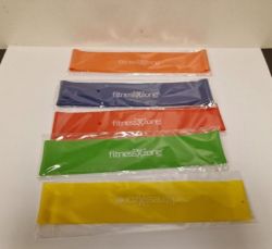 X100 5PC RESISTANCE BAND SETS 49.5CM (500 PCS TOTAL) - RRP £899