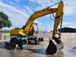 JCB JS130 WHEELED EXCAVATOR C/W 2 X BLADES