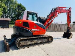 KUBOTA KX080-3 EXCAVATOR *YEAR 2013, ZERO SWING * C/W THREE PEACE BOOM