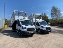 2018 FORD TRANSIT ALUMINIUM CAGE TIPPER 2.0 350 EURO6 TWIN WHEEL AD BLUE