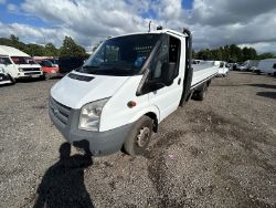 2011 FORD TRANSIT - STURDY FLATBED, SOME ENGINE NOISE, READY FOR WORK