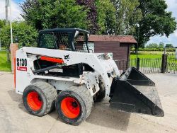 BOBCAT S130 4WD SKIDSTEER *2245 HOURS, WIDE WHEELS* C/W BUCKET