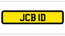 ***JCB 1D*** PERSONALISED NUMBER PLATE ** DUMPER/LOADALL/FASTRAC/DIGGER/SHOVEL