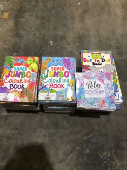 100 X COLOURING / DOT TO DOT BOOKS RRP £1.49 EACH