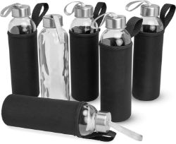 2 PALLETS CONTAINING 1920 X SIP & GO 16 OZ TRAVEL COLD/HOT GLASS WATER BOTTLE - RRP CIRCA £16950