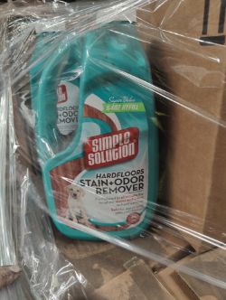PALLET CONTAINING APPROX 68 X SIMPLE SOLUTION HARDFLOOR STAIN & ODOR REMOVER 64OZ