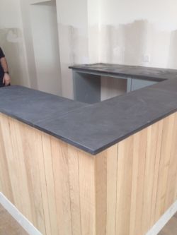 BLACK SLATE HEARTH - 1200MM X 600MM X 25MM