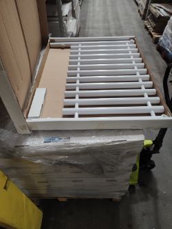 PALLET CONTAINING 14 X NEW MODERN RADIATORS RUSSELL WHITE 800H X 1000L