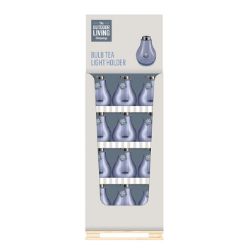 BRAND NEW PREMIER BLUE BULB TEA LIGHT HOLDERS RRP £850