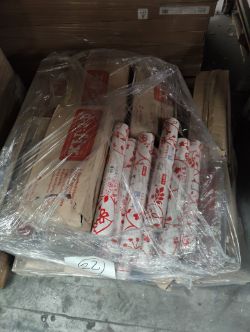 PALLET CONTAINING APPROX 90 ROLLS OF SELF ADHESIVE WINDOW VINYL