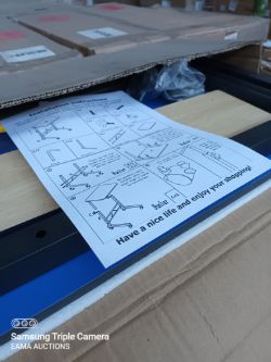 L106 - 1 PALLET CONTAINING APPROX 69 ADJUSTABLE HEIGHT TABLES