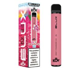 100 X ELUX BAR 600 PUFF DISPOSABLE - 20MG - SWEET STRAWBERRY ICE - ELUXBAR600K-SSI