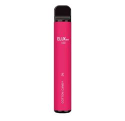 80 X ELUX BAR 600 PUFF DISPOSABLE - 20MG - COTTON CANDY - ELUXBAR600K-CC
