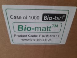 BIO-BIN LOT OF 5000 INCLUDING ABSORBENT MATS