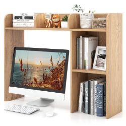 NEW WOODEN BOOKSHELF 3-TIER STORAGE ORGANIZER