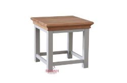 BRAND NEW BOXED DESIGNER LAMP TABLE PAINTED WITH OAK TOP