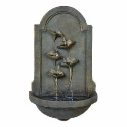 BRAND NEW PREMIER SOLAR MORNING GLORY WATER FEATURE 4 WW LEDS WITH BATTERY