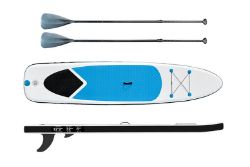 LARGE 2-PERSON INFLATABLE PADDLE BOARD W/ ACCESSORIES - BLUE