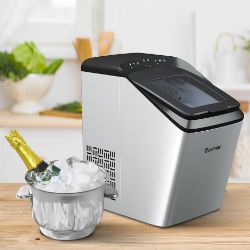 RRP £179.95! COSTWAY TABLE TOP / COUNTERTOP PORTABLE ICE MAKER MACHINE, MAKES 15KG ICE IN 24HRS.