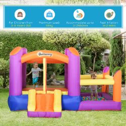 BOUNCY CASTLE WITH SLIDE POOL HOUSE INFLATABLE WITH BLOWER