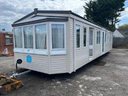 ATLAS 37 FT X 12 FT OFF SITE STATIC CARAVAN D/G GAS C/H 2 BEDS PITCH TILED ROOF