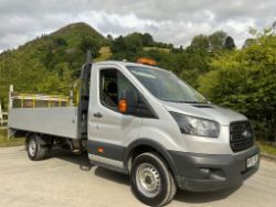 2019 FORD TRANSIT DROPSIDE PICKUP TRUCK LWB L4 TAIL LIFT 2.0 TDCI AIR CON 85K