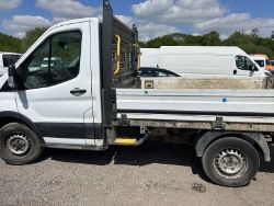 66 PLATE TRANSIT 310 L1: RELIABLE FLATBED DROPSIDE - ONLY 129K