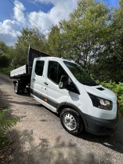 GREAT EXAMPLE FORD TRANSIT TIPPER 2020 DOUBLE CAB TWIN WHEEL EURO 6 ONLY 99K MILES