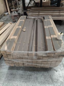 OVERSIZED PALLET CONTAINING APPROX 292 CURTAIN POLES WITH FITTINGS