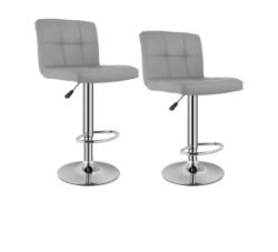 PALLET CONTAINING 16 X PAIRS OF BAR STOOLS IN GREY