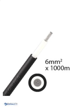 PALLET OF 6MM2 SINGLE-CORE DC CABLE 1000M - BLACK