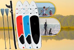 JOBLOT OF 10 X INFLATABLE PADDLE BOARD & ACCESSORIES - ASORTED COLOURS