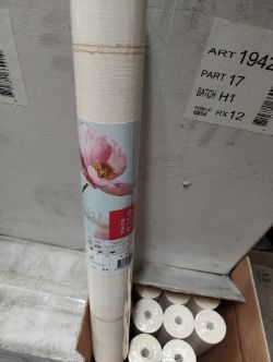 PALLET CONTAINING APPROX 240 ROLLS OF VINYL WALLPAPER