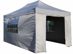 TRADE LOT WHOLESALE OF 10 HEAVY DUTY GAZEBO 3X4.5M GREY