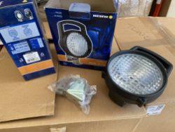 JOB LOT X162 WESEM WORK LIGHTS / LAMPS FOR COMMERCIAL & AGRICULTURAL VEHICLES - RRP £7,290