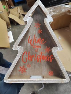 JOBLOT OF 10 CHRISTMAS LED LIGHTS CORK SAVER TREE (NO VAT ON HAMMER)