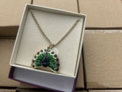 60 X INSPIRATION PEACOCK WATCH AND CHAIN