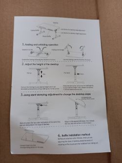 GNP225 - PALLET CONTAINING 43 X NEW ERGONOMIC LAPTOP DESKS