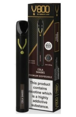 20 X COLA SHADES V800 DINNER LADY DISPOSABLE VAPE - £5.99 EACH