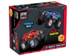 132 X MEGA MONSTER TRUCKS (2 PACK) - FRICTION POWER