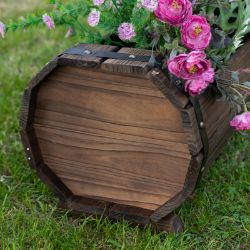 **NEW**2PCS WOODEN FLOWER PLANT POT OUTDOOR PLANT BOX WITH SOLID WOOD >>DELIVERY AVAILABLE<<