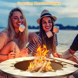 **NEW**COZY EVENINGS OUTDOORS: STYLISH FIRE PIT TABLE >>DELIVERY AVAILABLE<<