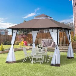 **NEW**VERSATILE GARDEN RETREAT: METAL FRAME GAZEBO>>DELIVERY AVAILABLE<<